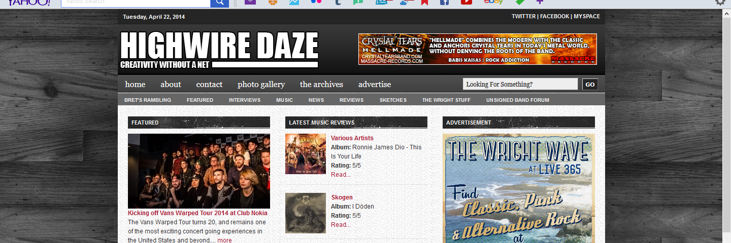 HIGHWIREDAZE's profile banner image