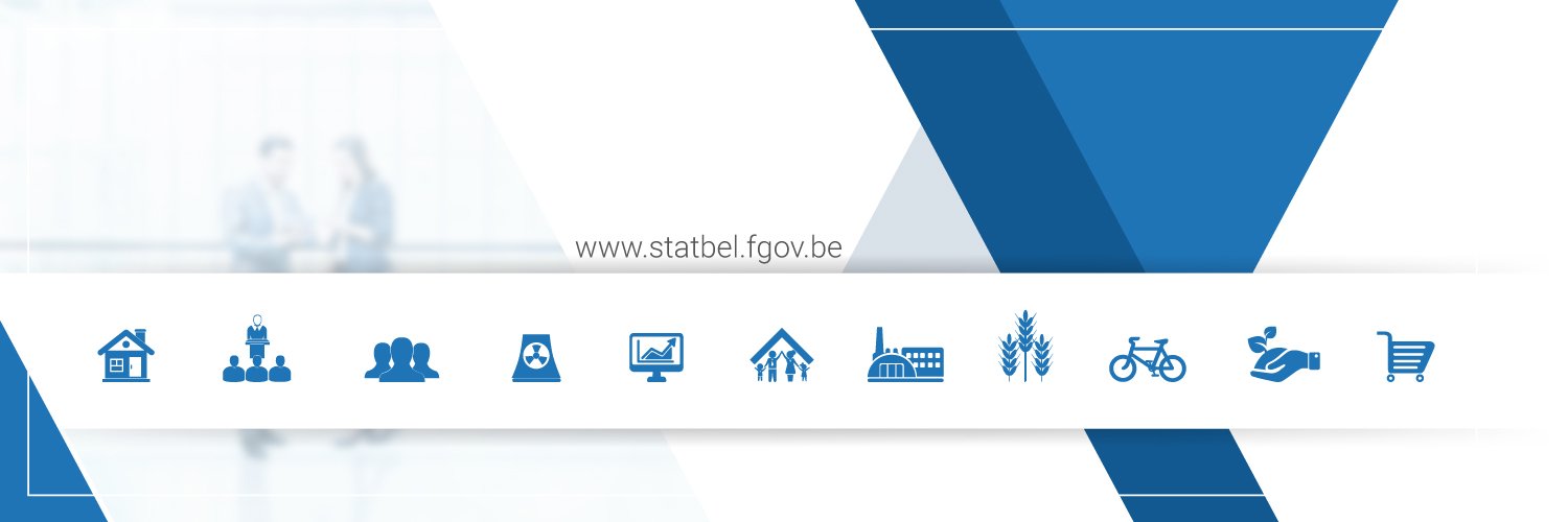 Statbel, het Belgische statistiekbureau banner
