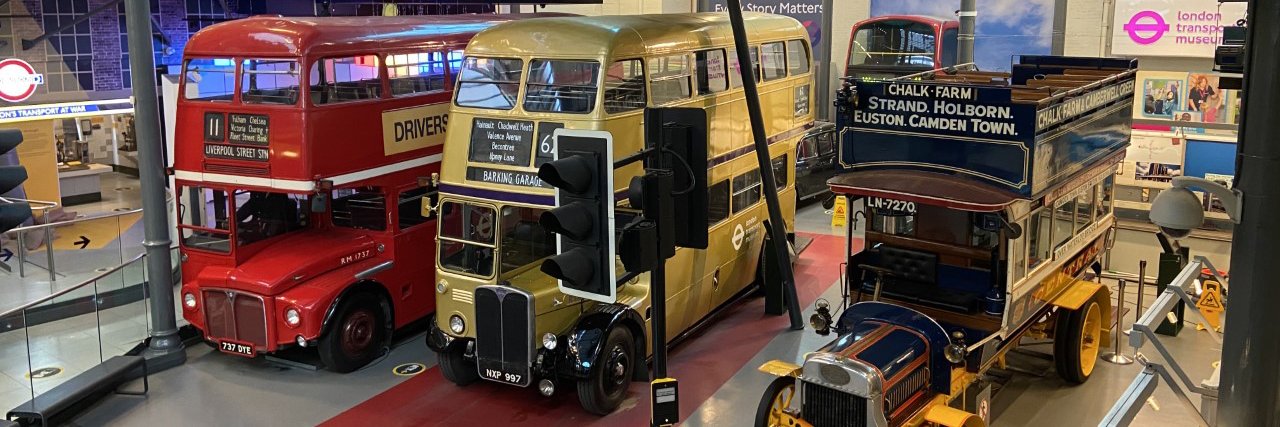London Transport Museum's banner