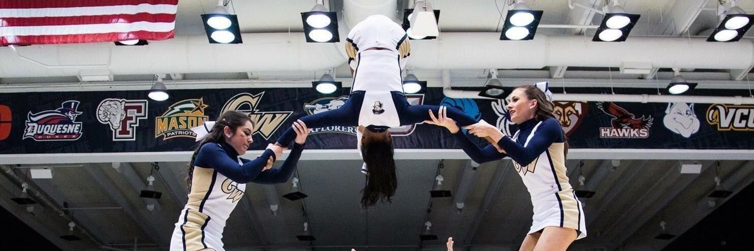GW Cheer Team banner