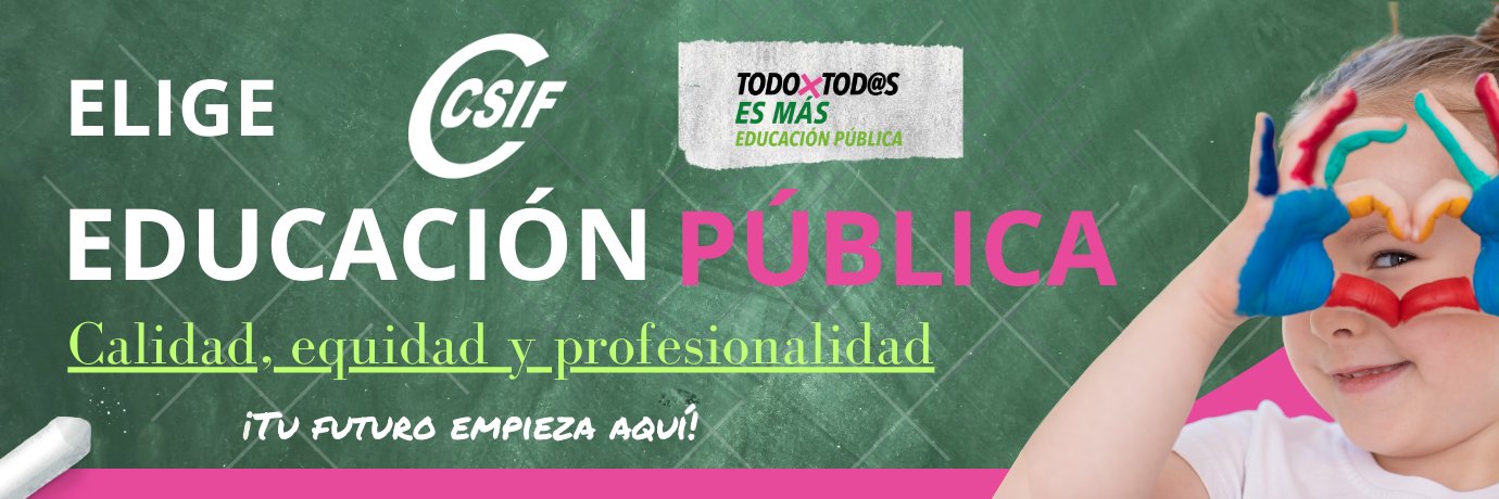 CSIF Educación EXT banner