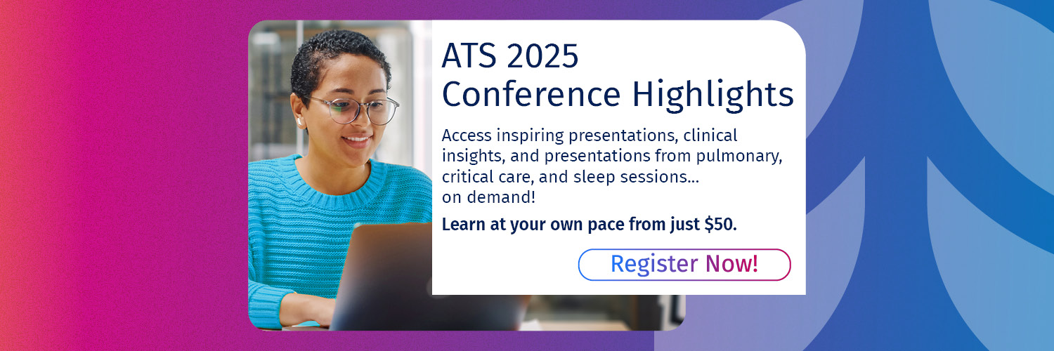 American Thoracic Society (ATS)'s banner