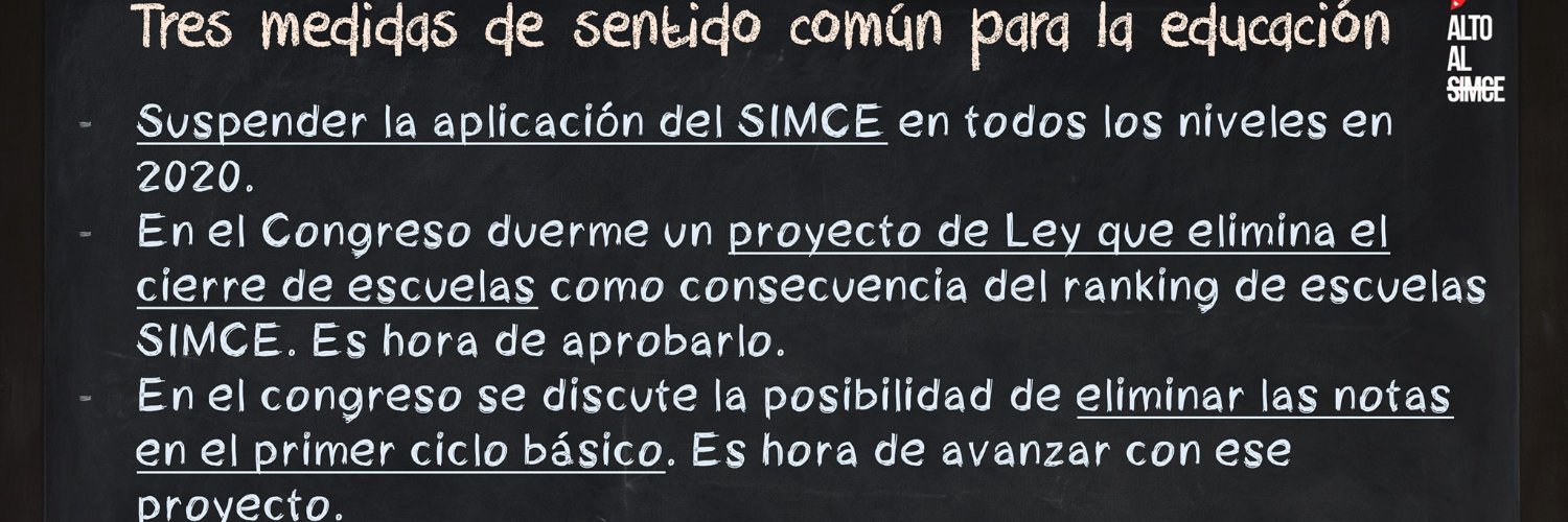 Alto al SIMCE banner