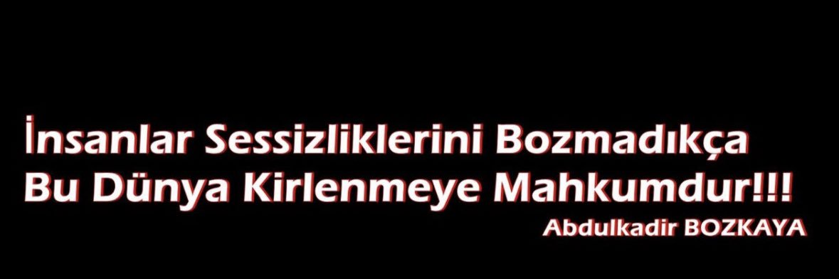 Abdulkadir Bozkaya banner