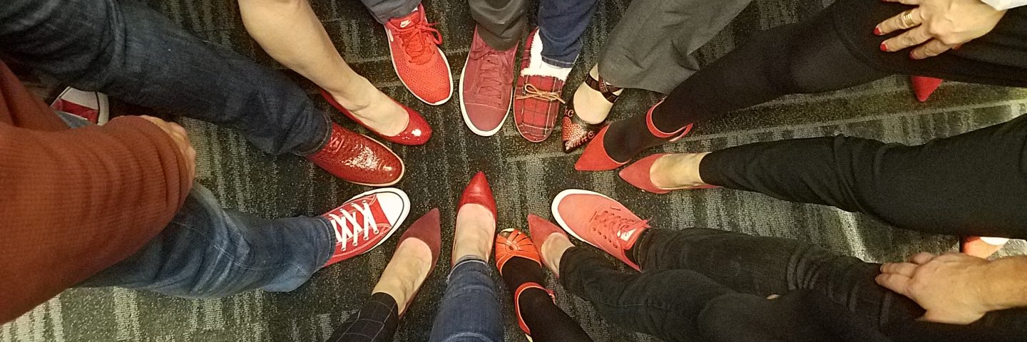 Red Shoe Society banner