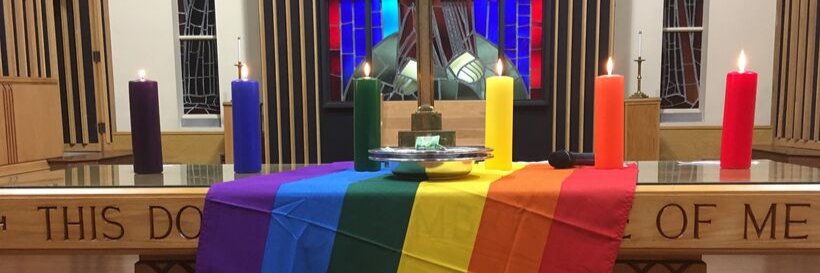 First United Church banner