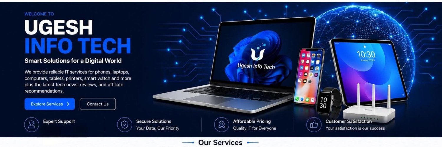 Ugeshinfotech's profile banner image