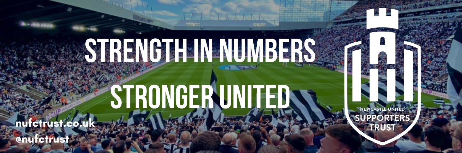 Newcastle United Supporters Trust's banner