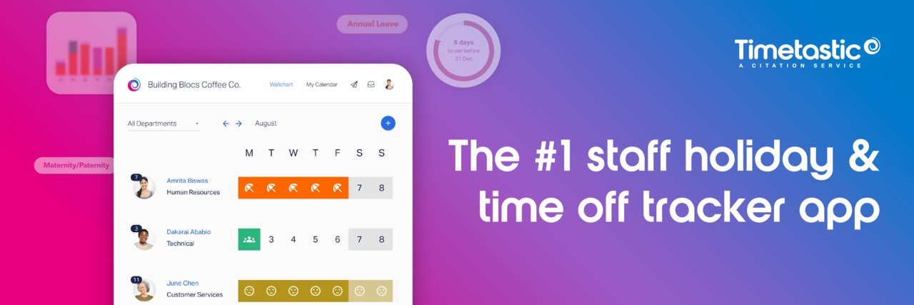 Timetastic's profile banner image