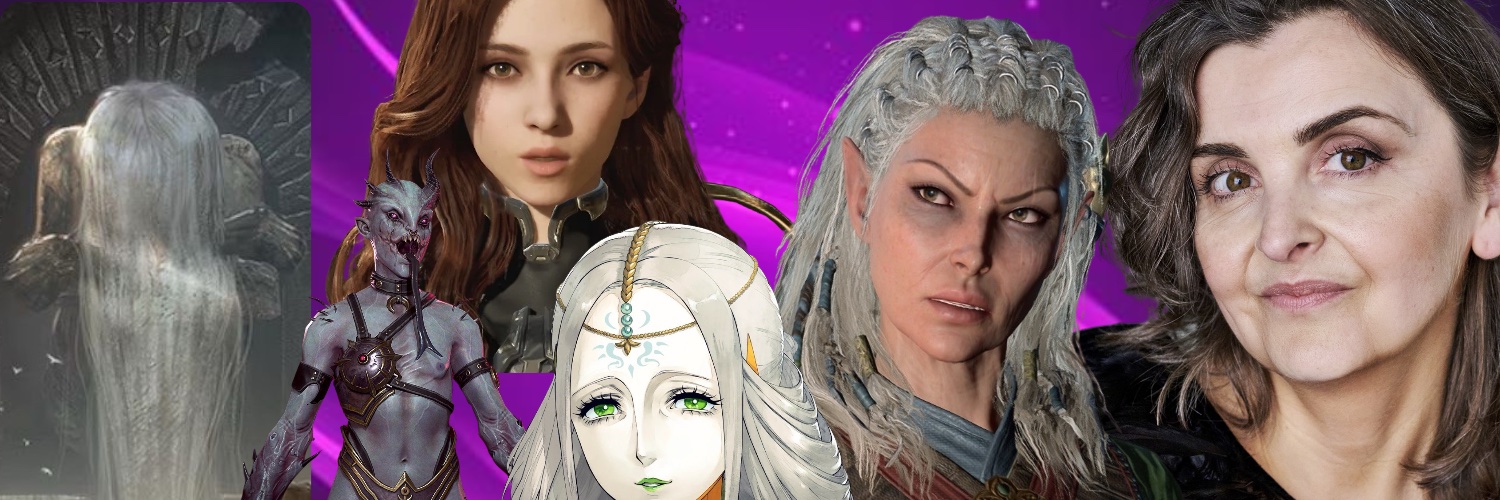 Tracy Wiles is Jaheira and The Paintress's banner