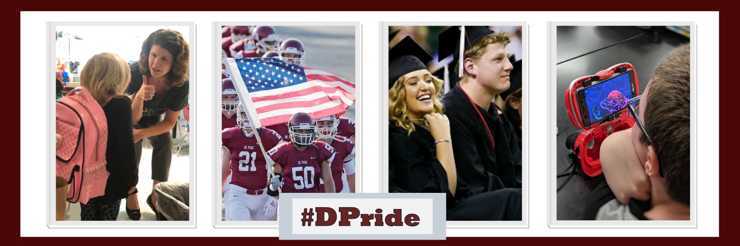 De Pere Schools banner