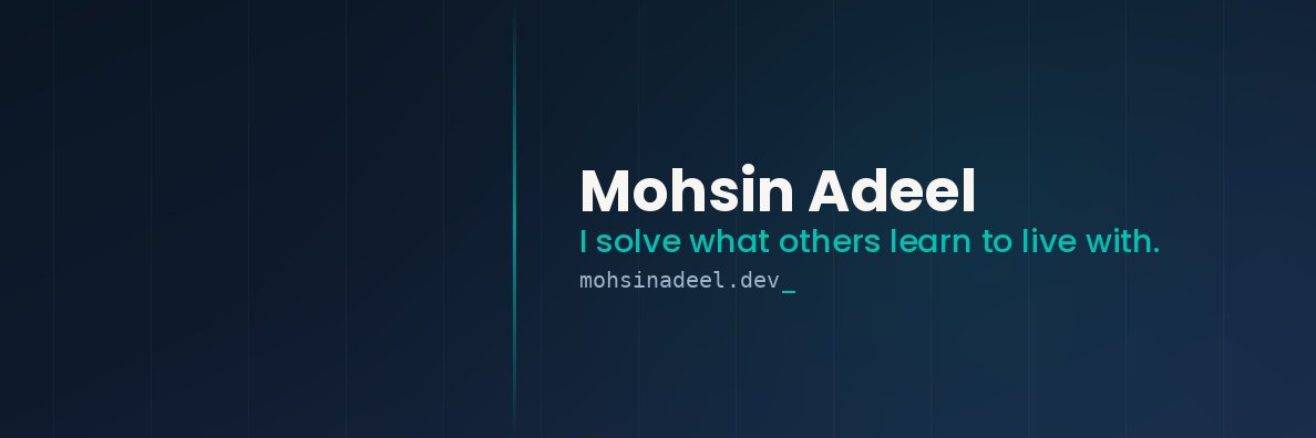 mohsinadeel's profile banner image