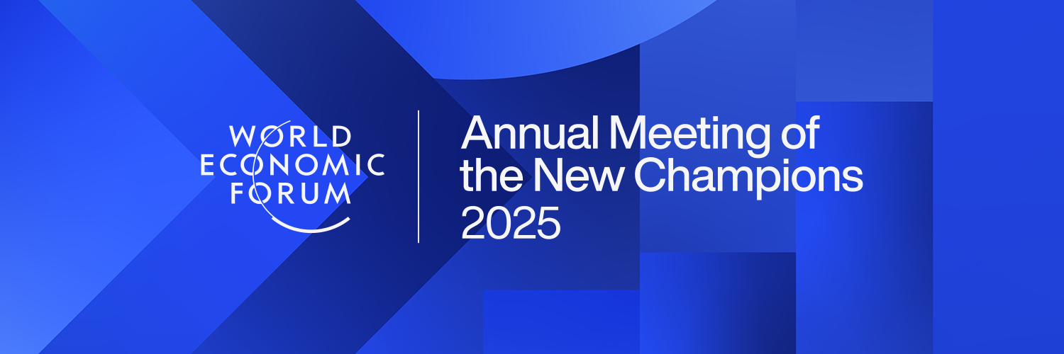 World Economic Forum's banner