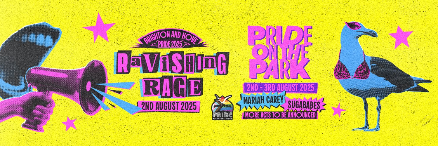 Brighton & Hove Pride's banner
