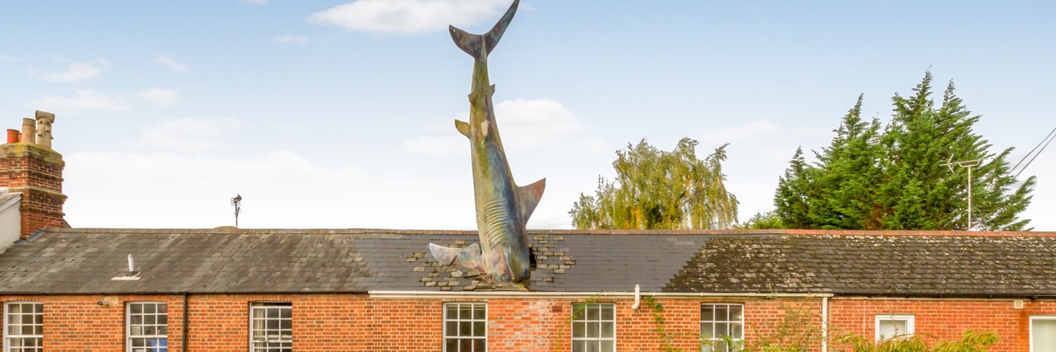 The Headington Shark banner