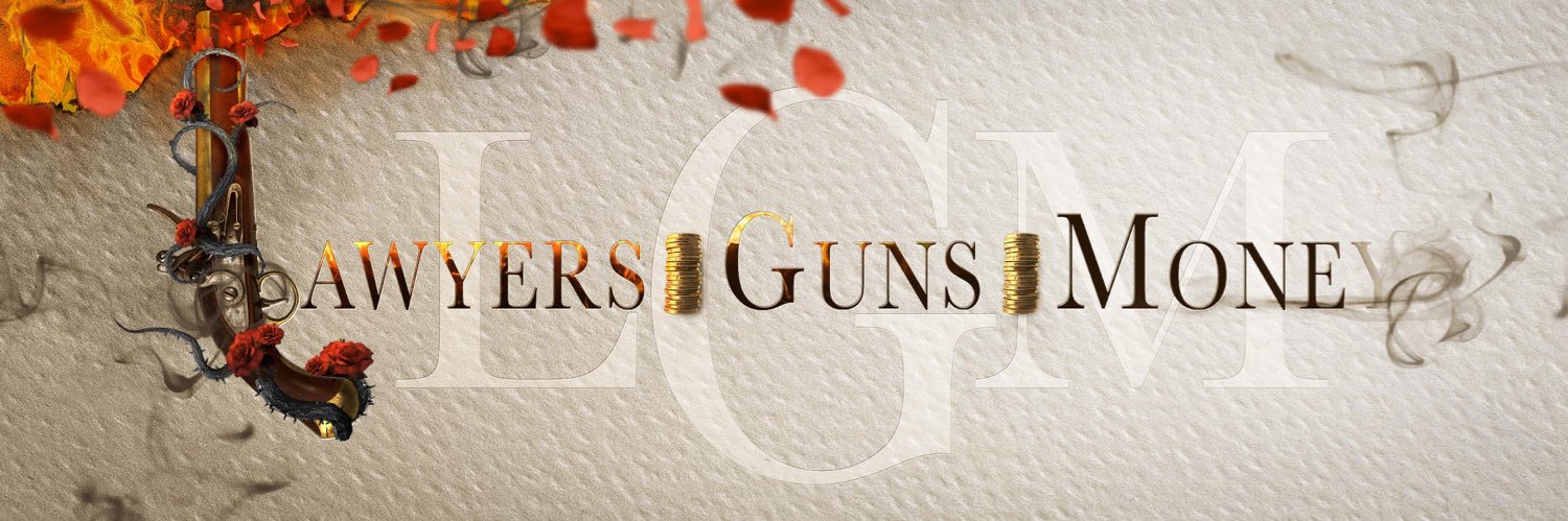Lawyers, Guns and Money banner