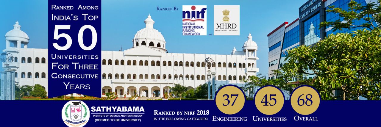 SATHYABAMA UNIVERSITY banner