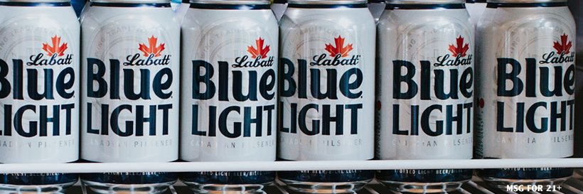 Labatt Blue Light's banner