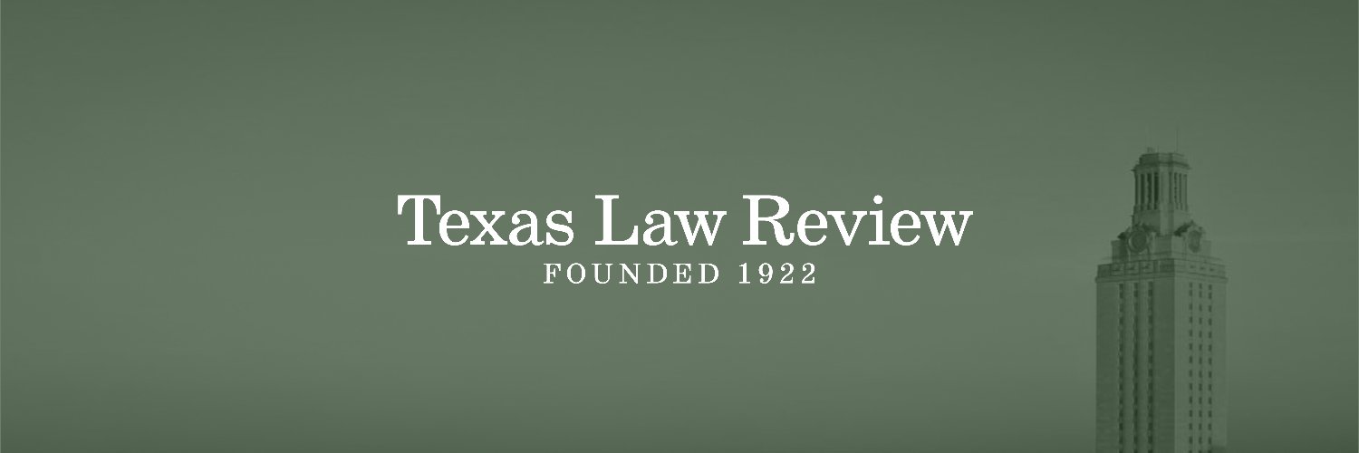 Texas Law Review banner