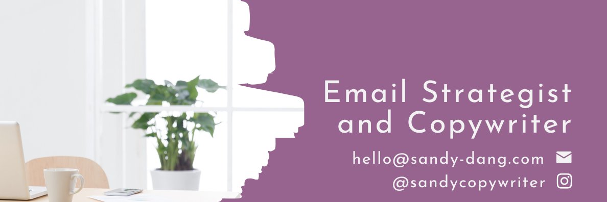 Sandy | Email Copywriter banner