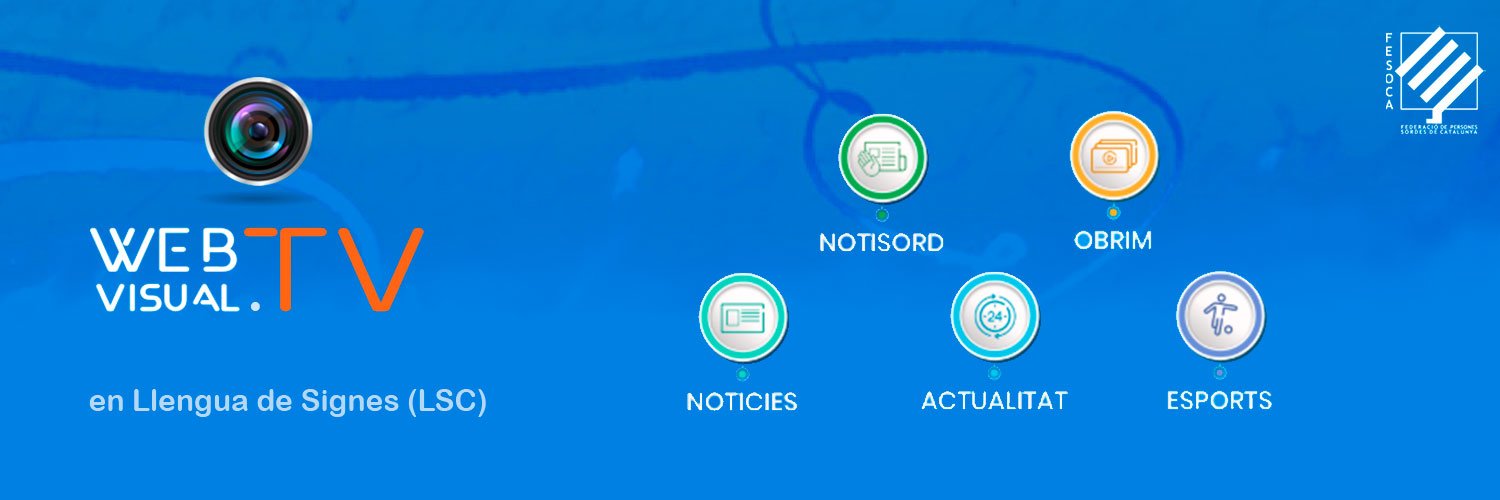 Webvisual.tv✌ Llengua de Signes banner