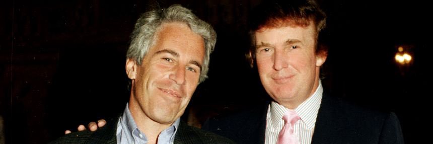 TRUMP IS A PEDOPHILE banner