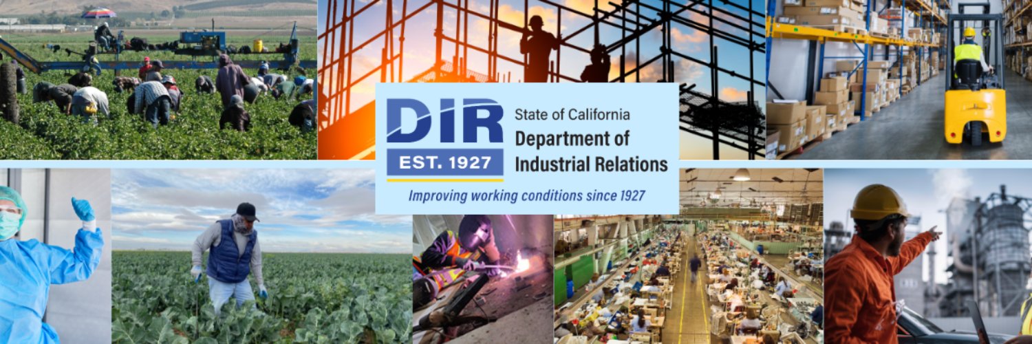 California Department of Industrial Relations banner