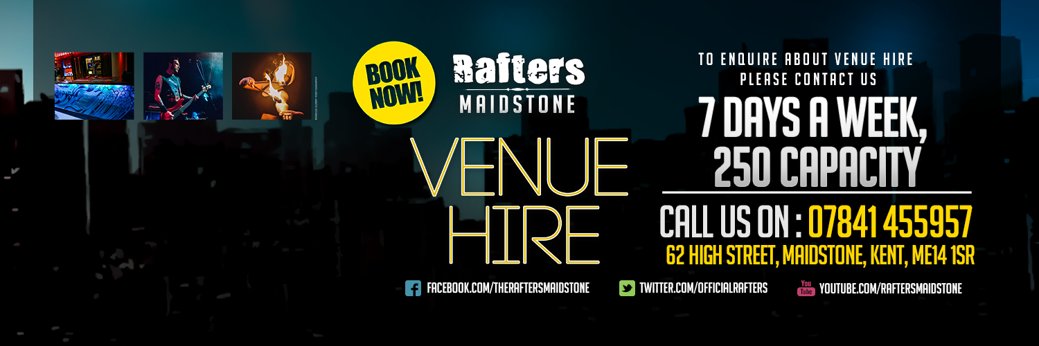 The Rafters Venue banner