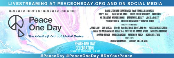 PeaceOneDay Profile Banner