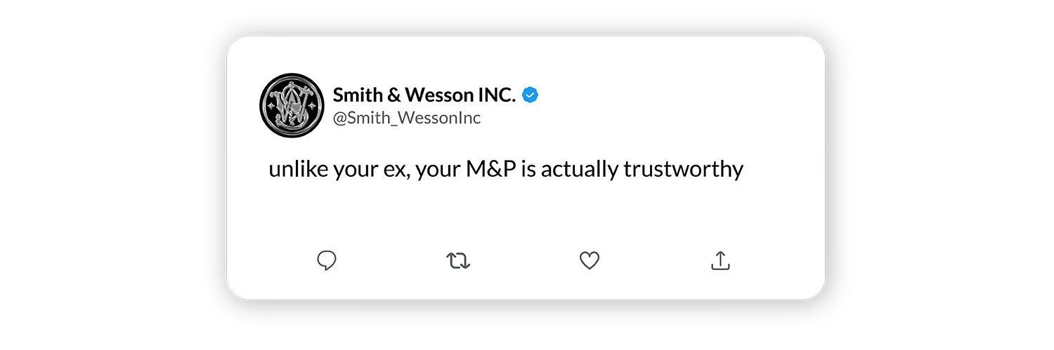 Smith & Wesson Inc.'s banner