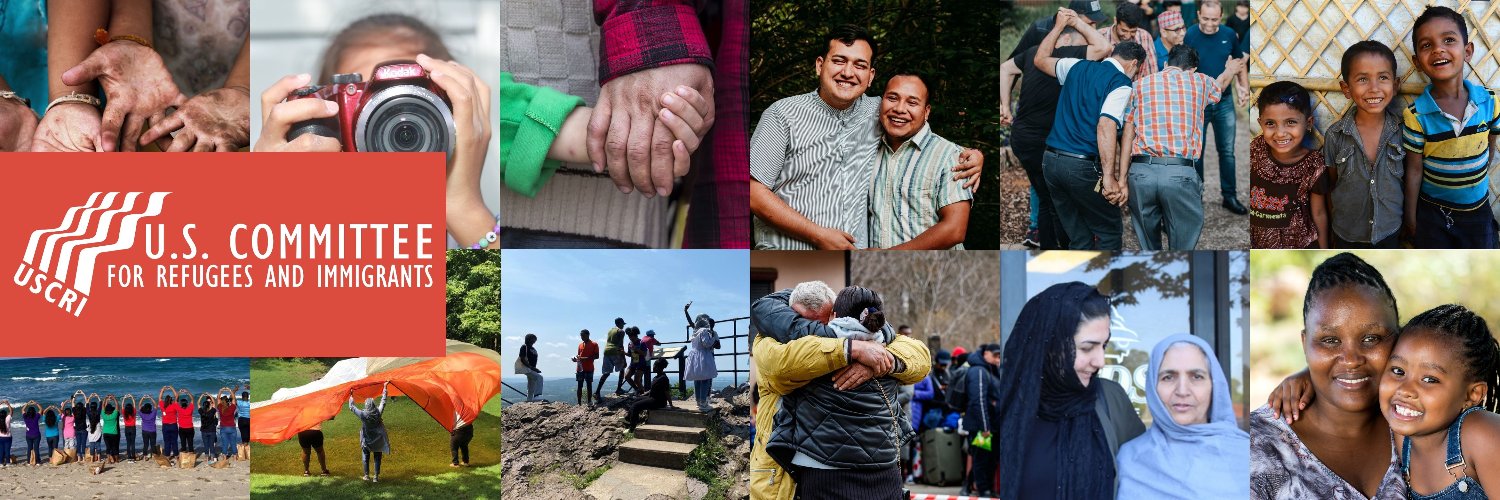 U.S. Committee for Refugees and Immigrants (USCRI) banner