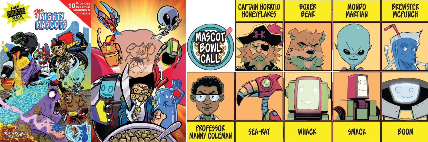 Mighty Mascots #10 & Breakfast Brawlers on IGG!'s banner