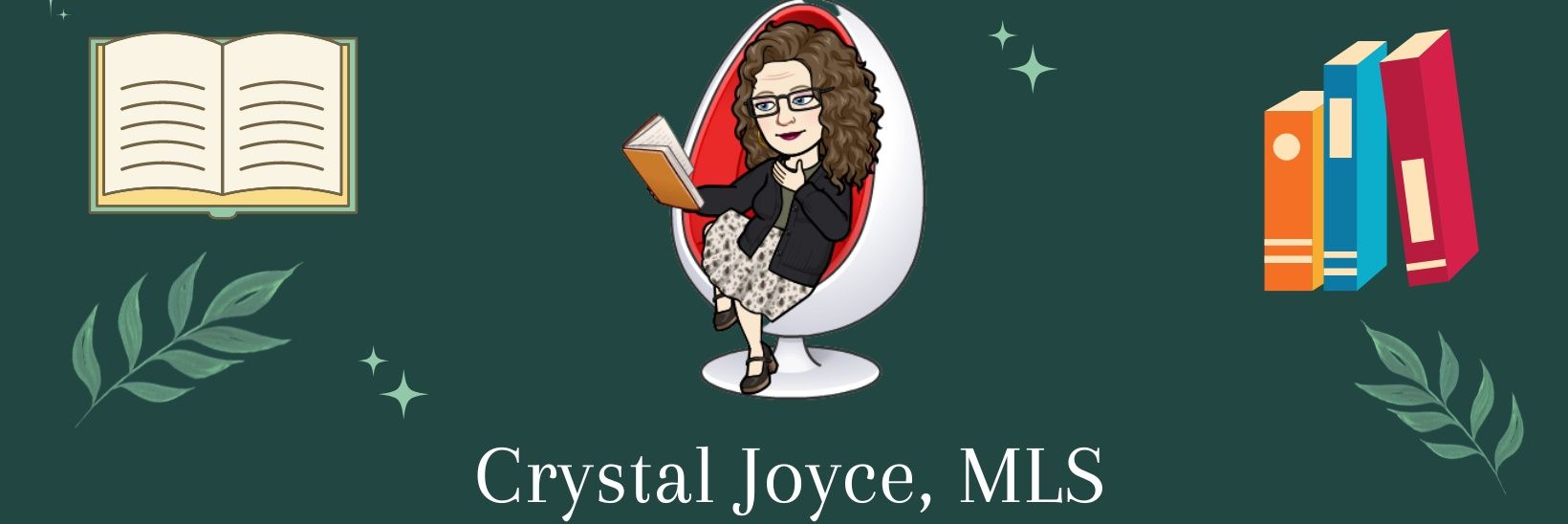 Crystal Joyce 👓📚💻💛🖤🌎 🪄Muggle Librarian banner