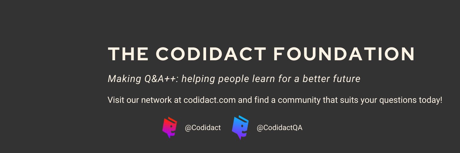 The Codidact Foundation banner