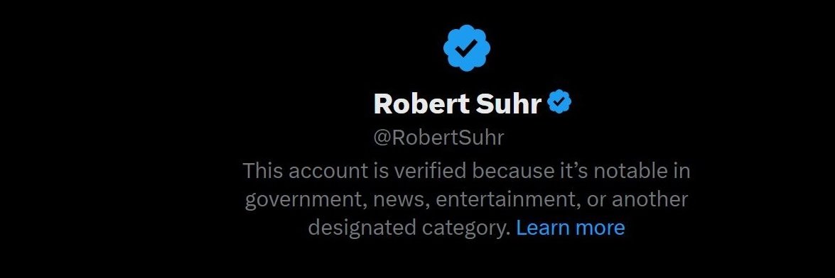 Robert Suhr banner