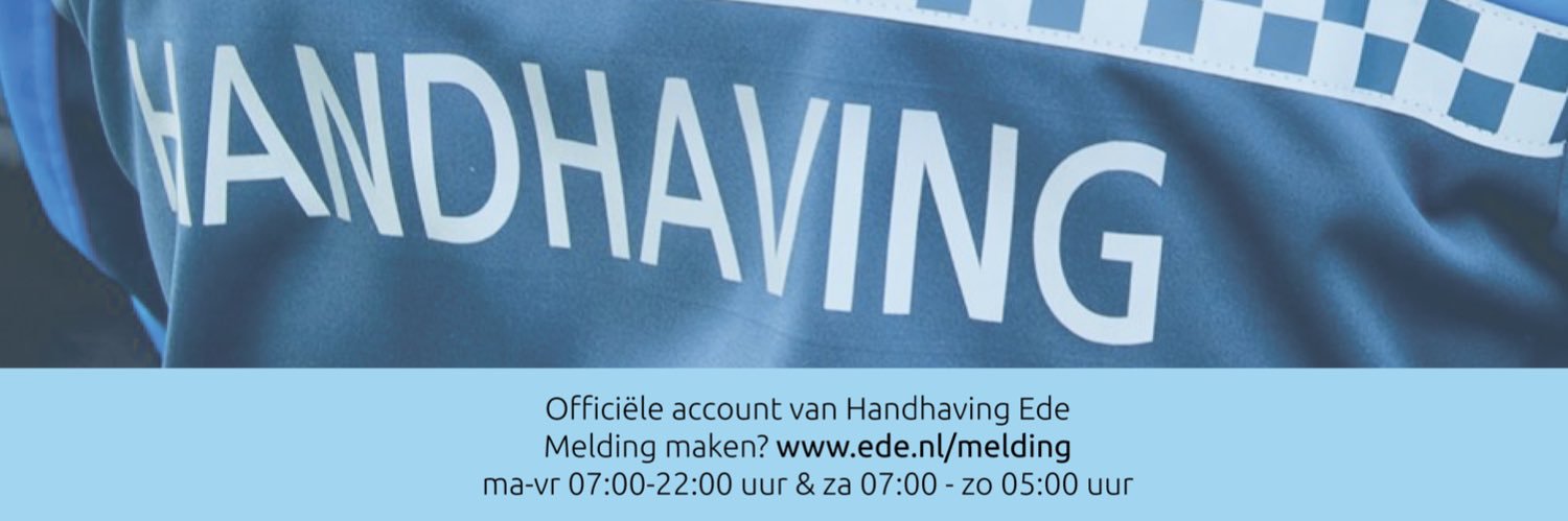 Handhaving Ede banner
