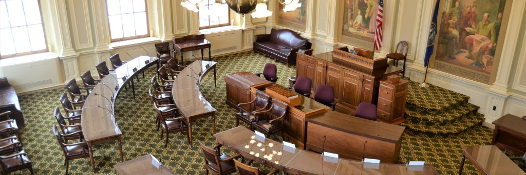 The NH Senate's banner