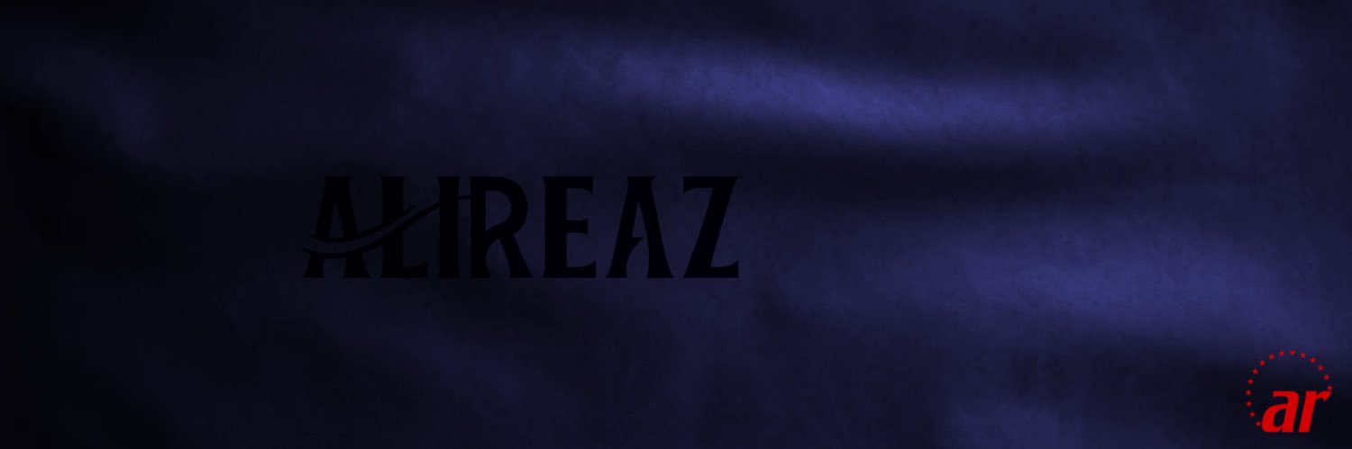 alireaz's profile banner image