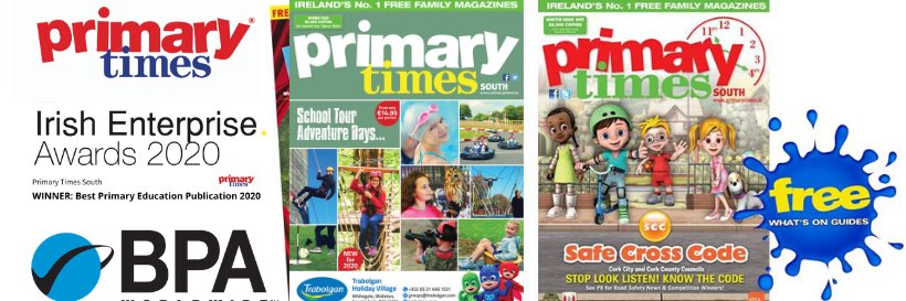 Primary Times Ireland South |Free Family Magazine banner