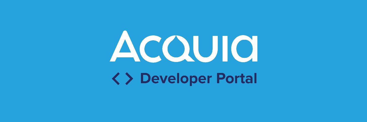 Acquia Developer Portal banner