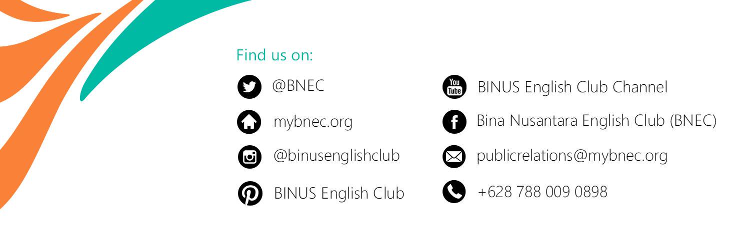 BINUS English Club banner