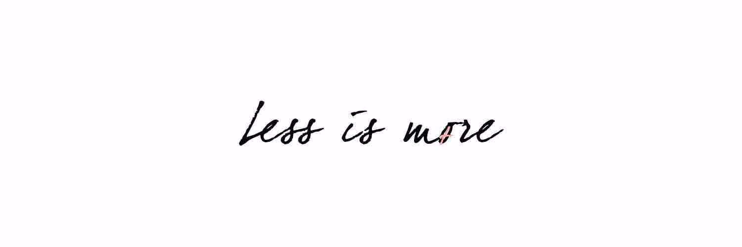 lessismoreblog's profile banner image