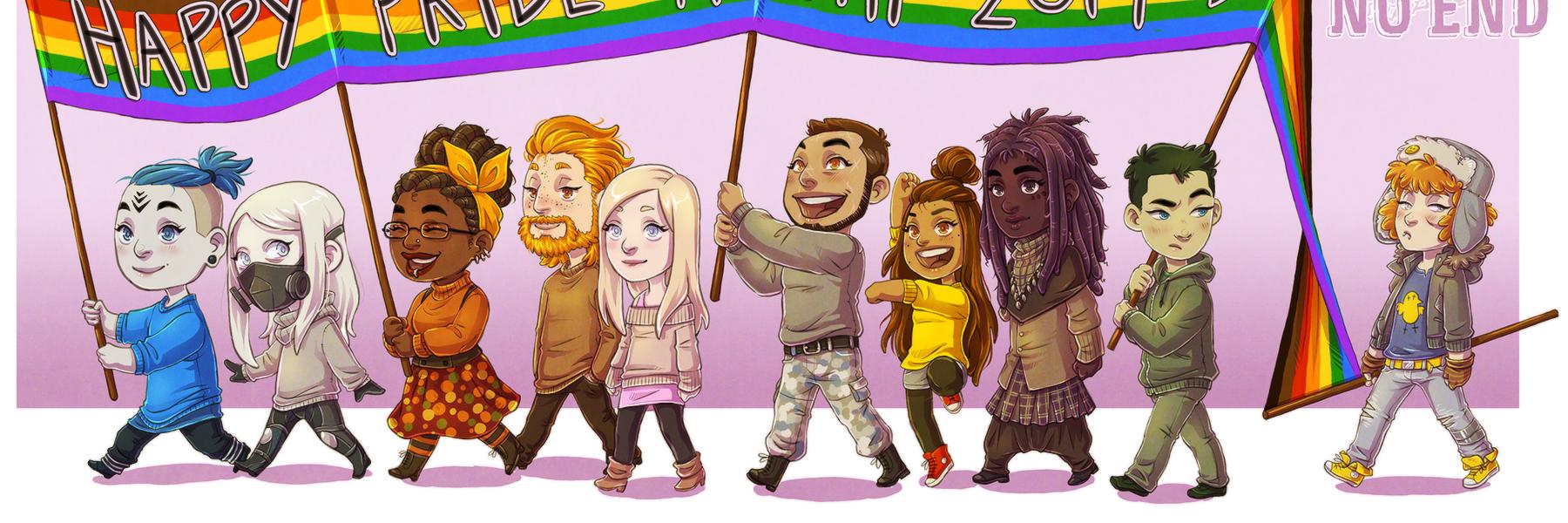 Kromi ᕕ( ᐛ )ᕗ COMMISSIONS OPEN!! kromi@bsky banner