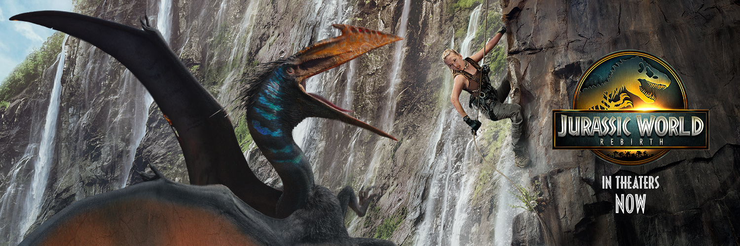 Jurassic World's banner