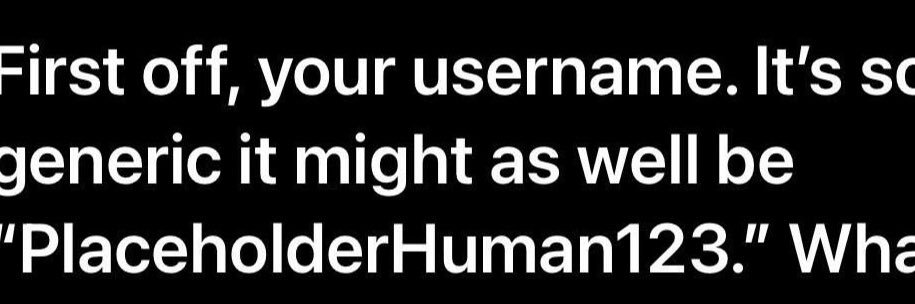 PlaceholderHuman123 (Formerly Richard) banner