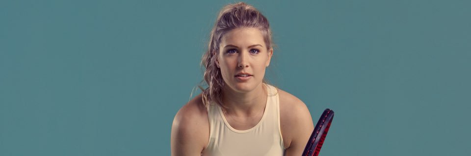 Genie Bouchard's banner