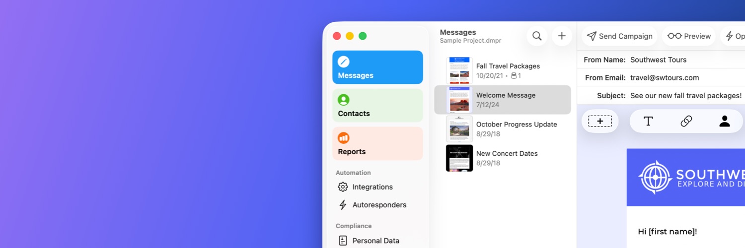 Direct Mail for Mac banner