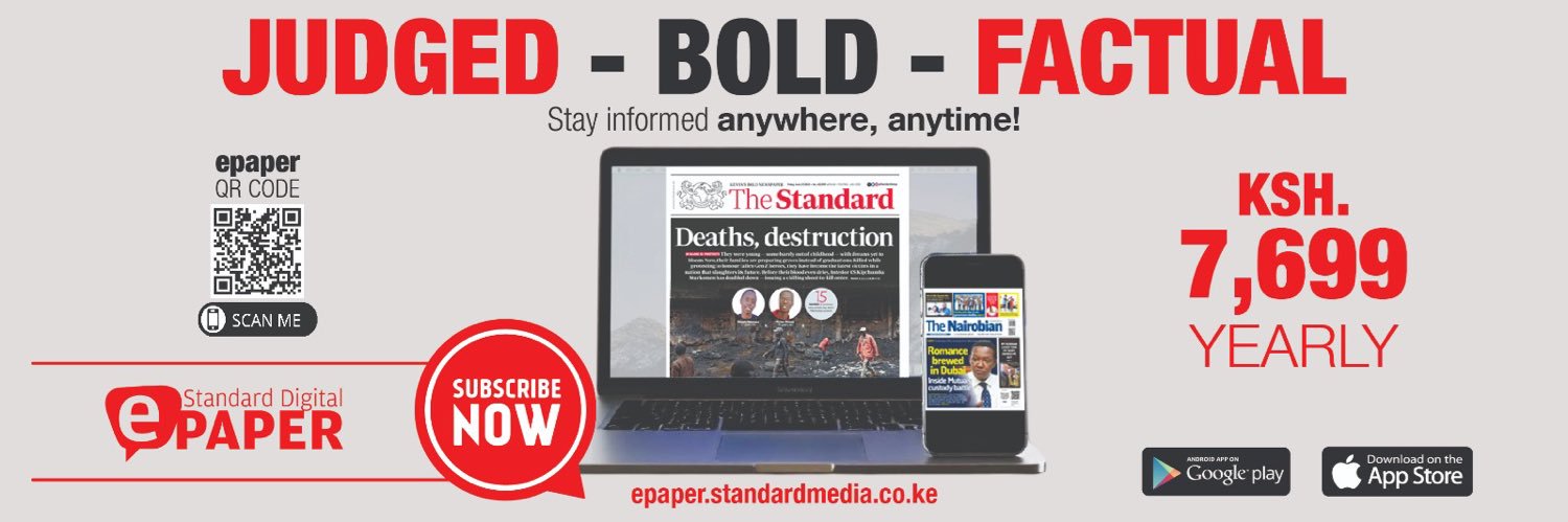 The Standard Digital's banner
