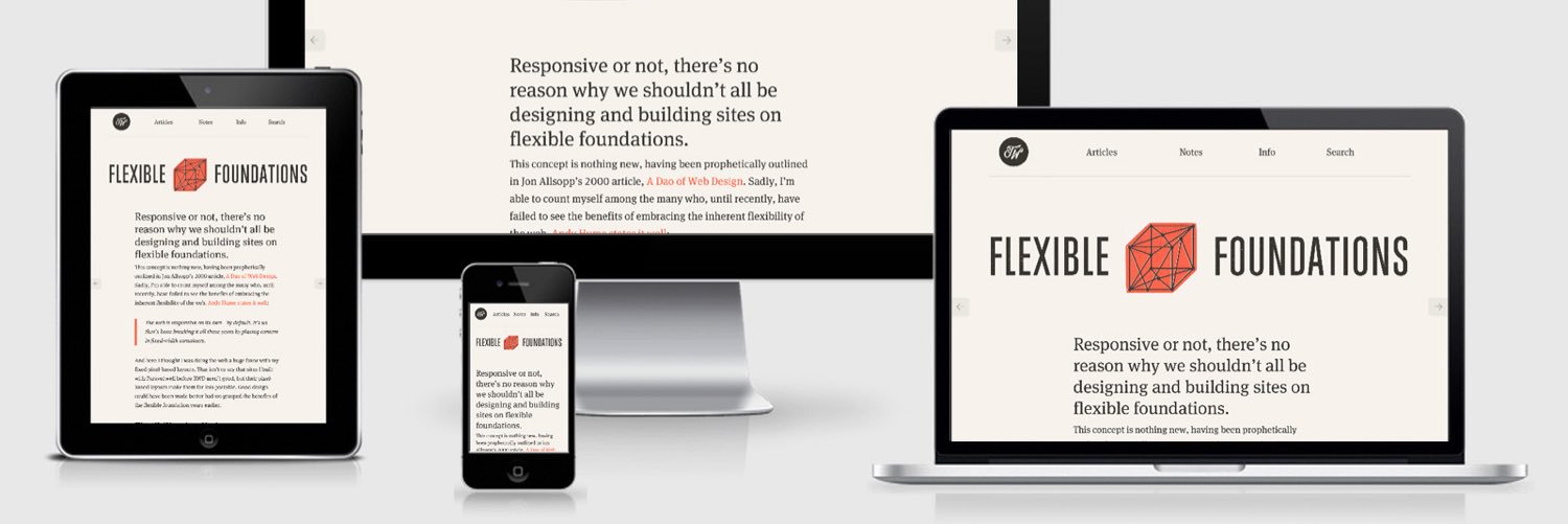 Responsive Web Design, or RWD banner