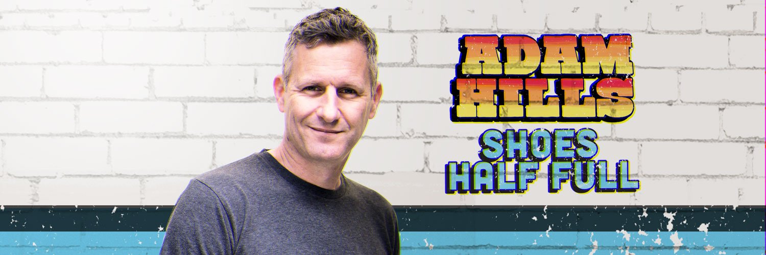 Adam Hills's banner